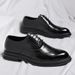 Euro Step Blok Leather 8cm Breathable Business Formal Height Increasing For Men 6cm Autumn Wedding Groom Men's Shoes_vogvips.com