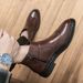 Euro Step Autumn Pointed Toe High Top Leather Shoes Men Casual Martin Short Zipper British Brogue Hidden Heel Boots_vogvips.com