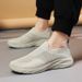 Men's sneakers fly woven breathable mesh top slip-on_vogvips.com
