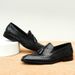 Tassel loafers men's leather slip-ons summer hollow breathable pointe carved block_vogvips.com