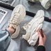 Men's Breathable Mesh Sneakers Casual Running Shoes With Thick Sole For Comfort And Style Height Increase Wear Resistant White Dad Fashion Shoes_vogvips.com