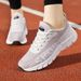 Running shoes large size women's shoes summer new lightweight breathable sports shoes cushioned soft sole flying mesh running shoes_vogvips.com