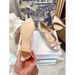 Luxury Elegant Silk Butterfly Knot Toes Shallow Mary Janes Zapatos Mujer Solid Round Heels Button Buckle Strap Woman_vogvips.com