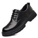 Spring New Hand-Scraped Genuine Cowhide Big Toe Martin Thick Sole Business Casual Leather Shoes Men's High-End_vogvips.com