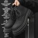Mid-top Platform Men's Boots Mid-top Matte Heightening Martin Boots Chelsea Boots_vogvips.com