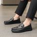 Business Casual Leather For Men, Crocodile Pattern, Youth Trendy Flat Driving Slip-On All-Season Single Shoes, Cowhide_vogvips.com