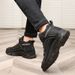 Warm Wool-Lined Snow Boots Leather Shoes Versatile_vogvips.com
