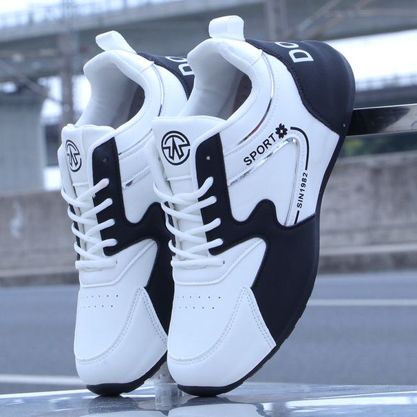 Men's Autumn And Winter New Leather Waterproof Sneakers, Versatile High-End Soft-Soled Casual New Shoes For Men_vogvips.com