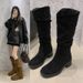 2025 New Style Ruched Slouch Heel Riding Fashionable Elegant Over-the-Knee Long Thick Sole Fashion Boots Trendy_vogvips.com