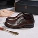 Business dress shoes men's high-end a whole cowhide made Derby shoes_vogvips.com