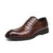 2025 Spring And Autumn New Business Formal Office Leather With Pointed Stone Pattern Emed Fashion Large Men's Shoes_vogvips.com