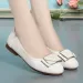 AIYUQI Beanie Spring Flat Women Casual Genuine Leather Large Size Soft-soled Mom Shoes_vogvips.com