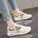 Women's Spring 2025 New Lightweight Soft Sole Casual Sports Running Shock Absorption Agan Student Dad Shoes Women_vogvips.com