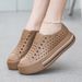 Women's Platform Crocs-Style Sandals - Thick Soft Sole Breathable Water Shoes For Beach & Outdoor Slip-On Comfort_vogvips.com
