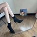 Stiletto High Heel Ankle For Women 2025 Autumn Winter New Pointed Toe Suede Stretch Slim Slimming Mid-Calf Sock Boots_vogvips.com