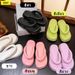 Thick-Soled Casual 2025 EVA Flip-Flops Flat-Soled Women's Outdoor Waterproof One-Strap Beach Sandals_vogvips.com