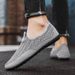 Euro Step Men's Summer Hollow Breathable Thin Driving Mesh Slip-On Sports Casual Loafers Trendy Shoes Men_vogvips.com