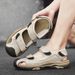 Beach Shoes Men's Summer Outdoor Baotou Sandals Lightweight Non-Slip 1 Slip-On Soft Sole Sports Casual Shoes_vogvips.com