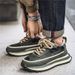Men's Spring Trendy Brand High-End Versatile Big-Toe Sports Running Casual Thick-Soled Height-Increasing Black Dad Shoes_vogvips.com