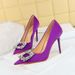 3265-K5 Fashion Banquet Women's Slim Ultra High Heels Shallow Mouth Pointed Water Diamond Button Single Shoes Women_vogvips.com