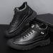 European Warm Series Autumn Winter New Fleece-Lined Warm Cotton Men's Outdoor Casual Leather Shoes Trendy Versatile Low-Cut Martin Boots_vogvips.com
