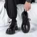Men's Leather Summer Casual British Style Height Increasing Derby Shoes High-End Thick Sole Wedding Black Martin Boots_vogvips.com