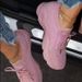 Shoes New Round Toe Lace Up Flat Shoes Hollow Breathable Casual Sports Shoes Women's Flying Weave_vogvips.com