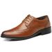 Summer men's leather shoes men's carved business formal wear British style plus size Brogue leather shoes hollow perforated men's shoes_vogvips.com