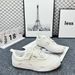 Women's 2025 Spring Summer New Letter Canvas Women Thick Sole Genuine Leather Versatile Casual Shoes Sneakers European_vogvips.com