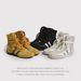 Women Boxing Boots Latex Insoles/Boxing Mesh Breathable Hollow Martin Boots 2025 New Style White Shoes_vogvips.com