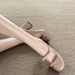 First Encounter Season Bow Nude Mary Jane 2026 New Style Elegant Chunky Sweet High Heel Women's Single Shoes_vogvips.com
