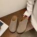 2025 Thick-Soled For Women Autumn New Fashion Casual Slip-On Lazy Shoes To Match Dresses Half Slippers_vogvips.com