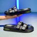 Men, With Air Cushion For Outdoor Wear And A Sense Of . One Line Drag, Beach Anti Slip, Cool Slippers. Slippers_vogvips.com