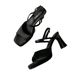 Sheepskin Version~French Silk Satin One-strap Square Toe Open-toe Summer Sandals For Women With Chunky High Heels_vogvips.com