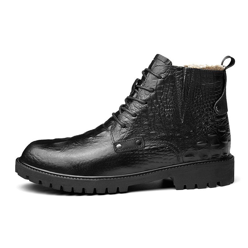 Men's Shoes Top Martin Boots Casual Short Boots Platform Leather Boots, High Top_vogvips.com