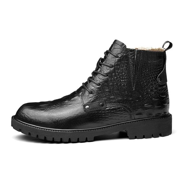 Men's Shoes Top Martin Boots Casual Short Boots Platform Leather Boots, High Top_vogvips.com