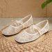 Flat-bottomed Fairy Single Shoes Female Shoes Summer Breathable Ballet Shoes_vogvips.com