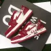 Unisex Red White Heart Graffiti Skate Sneakers Leather Upper For Street Style Daily Walking_vogvips.com
