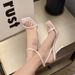 European And American Summer Open-Toe Women's Shoes, Back-Strap Sandals, Thin-Heel Buckle Strap Sexy High-Heel_vogvips.com