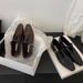 Flat Single Women 2025 New Spring Square Toe Shallow Mouth Mary Jane Women's Shoes Soft Sole Loafers_vogvips.com