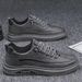 European Warm Series Autumn Winter New Casual Leather Shoes Men's Business Korean Fashion Trend Breathable Sneakers_vogvips.com
