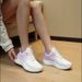 New Fashion Summer Women's Lightweight Popular Running Sneakers Breathable White Gradient Color Casual Shoes For Women_vogvips.com