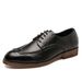 Euro Step Business Formal Casual Large Size Leather Men's British Style Korean Version Brogue Carved Trendy Shoes_vogvips.com