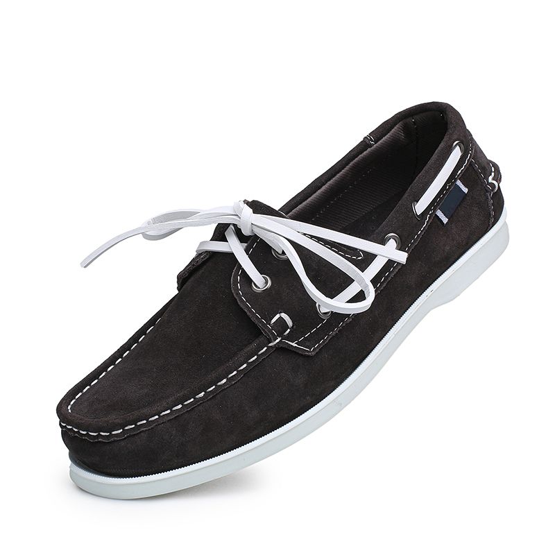 Fashion Classic Boat Men Leather Hot Sale Men's Outdoor Walking For Man Wedding Dress Shoes Lace-Up Simple Loafers_vogvips.com