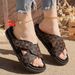 Outdoor Color-blocked Edging Casual Women's Slippers Summer New One-step Breathable Non-slip Wear-resistant Large Size Slippers_vogvips.com