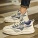 Men's Summer Lightweight Mesh Breathable Sports Casual Sneake, High-End Trendy Brand Veatile White Shoes For_vogvips.com