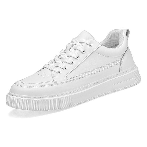 Lace-up Leather Board Shoes Men's Casual Shoes Loafer Large Size Comfortable Breathable Round Head Work Shoes_vogvips.com