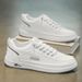 Spring New Breathable White Men's Versatile Anti Slip One Foot Sports And Leisure Board Trendy Shoes_vogvips.com