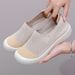 Women's 2025 Summer New Versatile Casual Soft Sole Comfortable For Mom, Slip-On Foreign Trade Shoes_vogvips.com