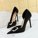 626-K6 Style Sexy Nightclub Slim Side Hollow Women's Thin Super High Heel Rhinestone Button Single Shoes_vogvips.com